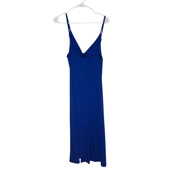 NEW Lou & Grey Signaturesoft Jersey Strappy Midi Dress in Cobalt Current- Size M - Picture 3 of 9
